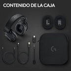 DIADEMA Logitech G Pro X 2 LIGHTSPEED NEGRA | Inalámbrica LIGHTSPEED | Audio 7.1 | Drivers de Grafeno