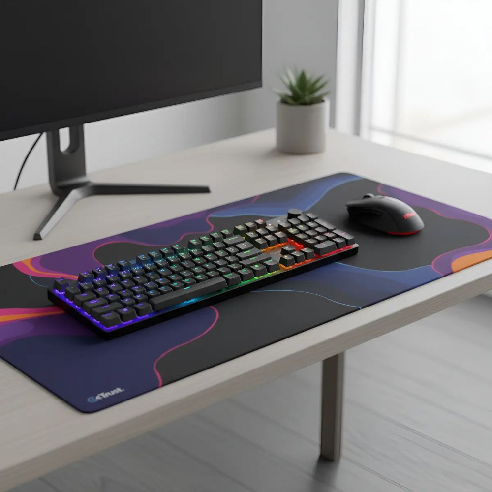 PAD MOUSE TRUST GXT 759 XXL – Superficie Extendida | Base Antideslizante | Bordes Reforzados