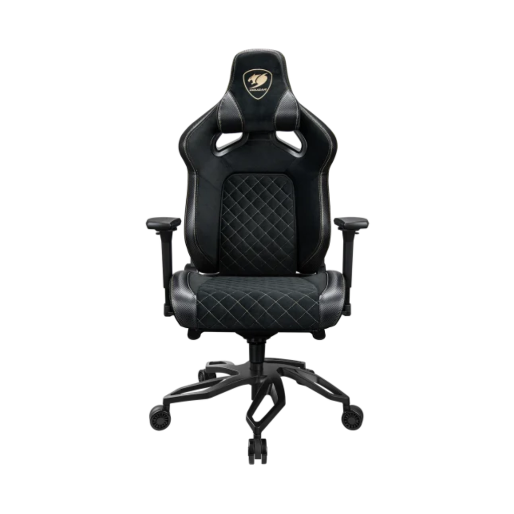 SILLA COUGAR TITAN PRO V2 GOLD F – Ergonómica | Reclinable 170° | Tela Premium