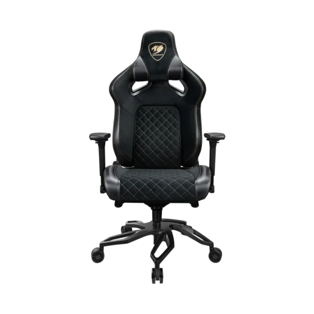 SILLA COUGAR TITAN PRO V2 GOLD F – Ergonómica | Reclinable 170° | Tela Premium