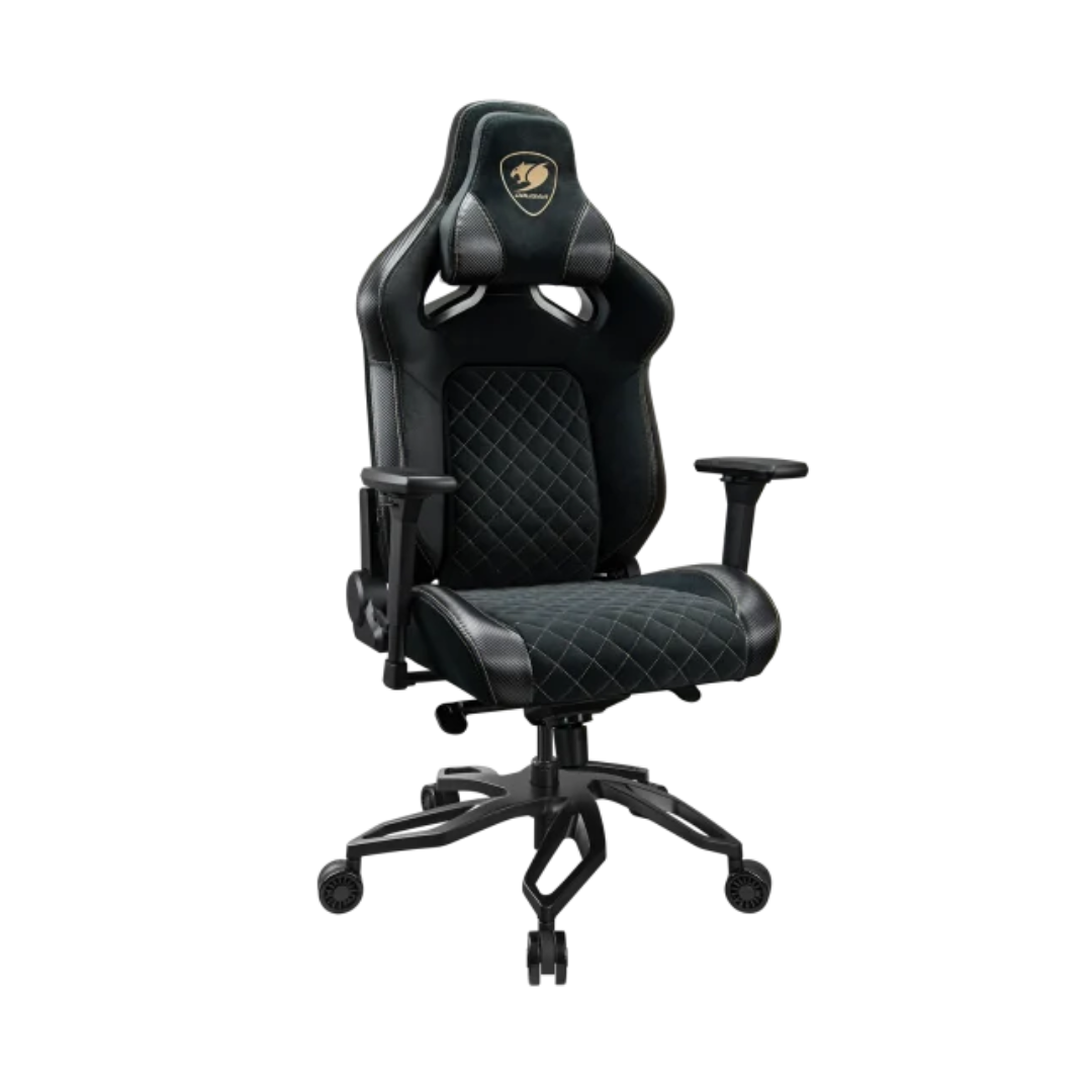 SILLA COUGAR TITAN PRO V2 GOLD F – Ergonómica | Reclinable 170° | Tela Premium