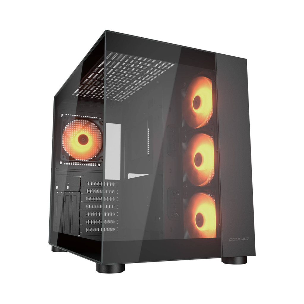 CHASIS COUGAR FV150 RGB - DOBLE CÁMARA | MID TOWER | ARGB | GPU HASTA 400 MM