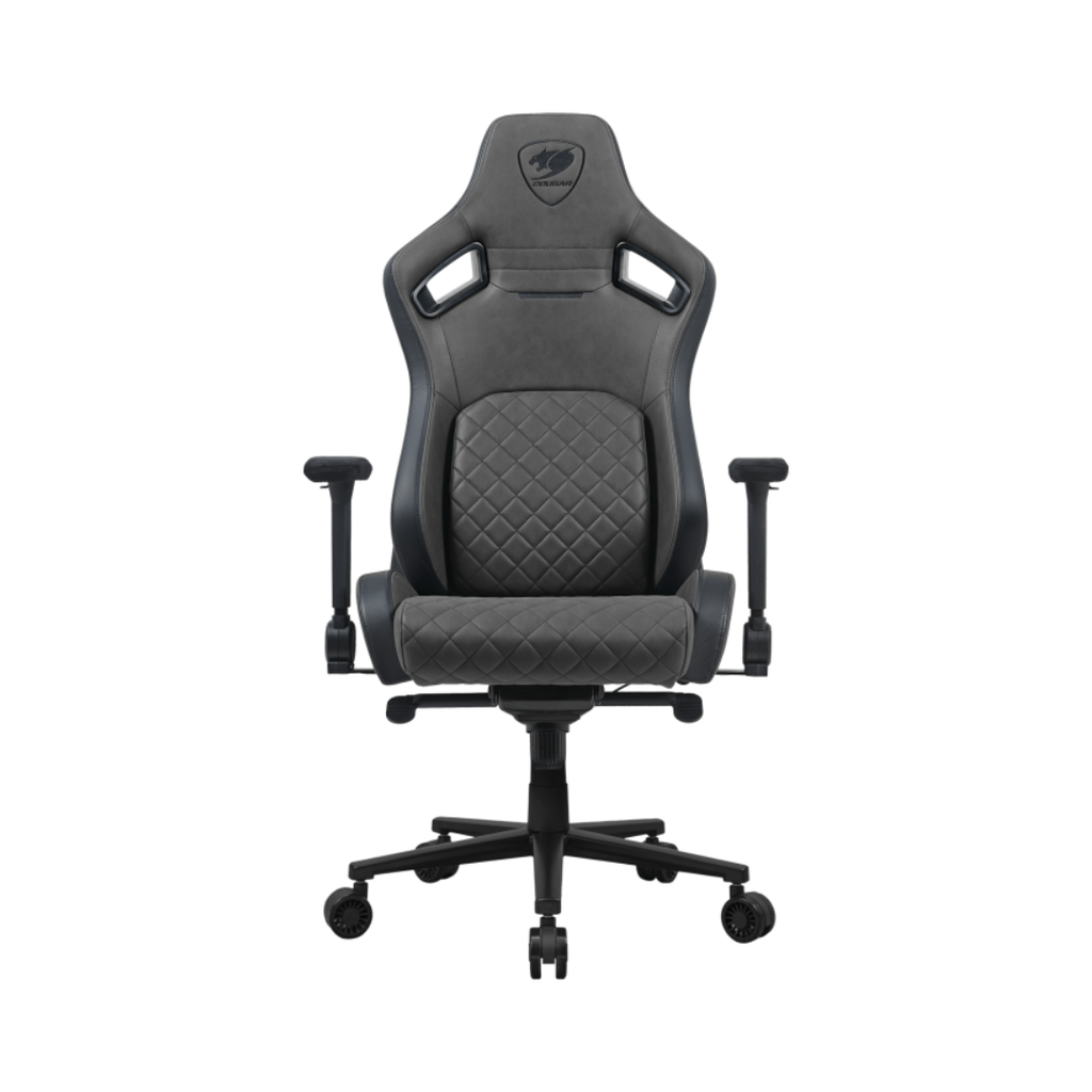 SILLA COUGAR DEFENSOR S JET GRAY F – Ergonómica | Reclinable 155° | Diseño Premium