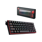 TECLADO REDRAGON FIZZ PRO K616 - MECÁNICO | 60% | RGB | HOT-SWAP | TRI-MODE (USB-C, BLUETOOTH Y 2.4 GHZ)