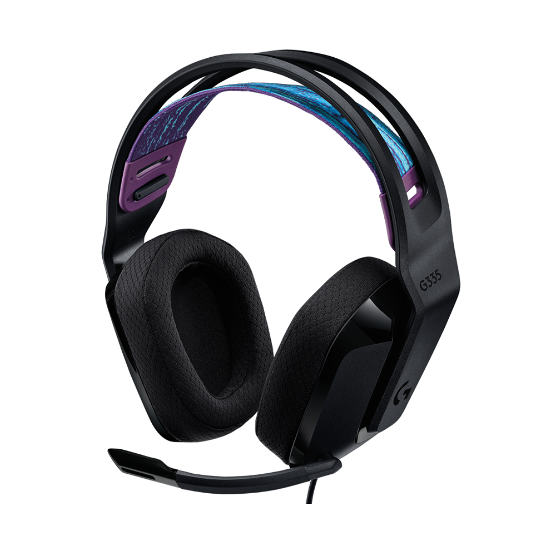 DIADEMA LOGITECH G335 - ALÁMBRICA | DRIVER 40 MM | JACK 3.5 MM | FLIP-TO-MUTE | ULTRALIGERA