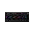 TECLADO QUASAR VG-K387 – Blanco/Negro | RGB Multicolor | Diseño Gamer Compacto