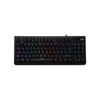 TECLADO QUASAR VG-K387 – Blanco/Negro | RGB Multicolor | Diseño Gamer Compacto