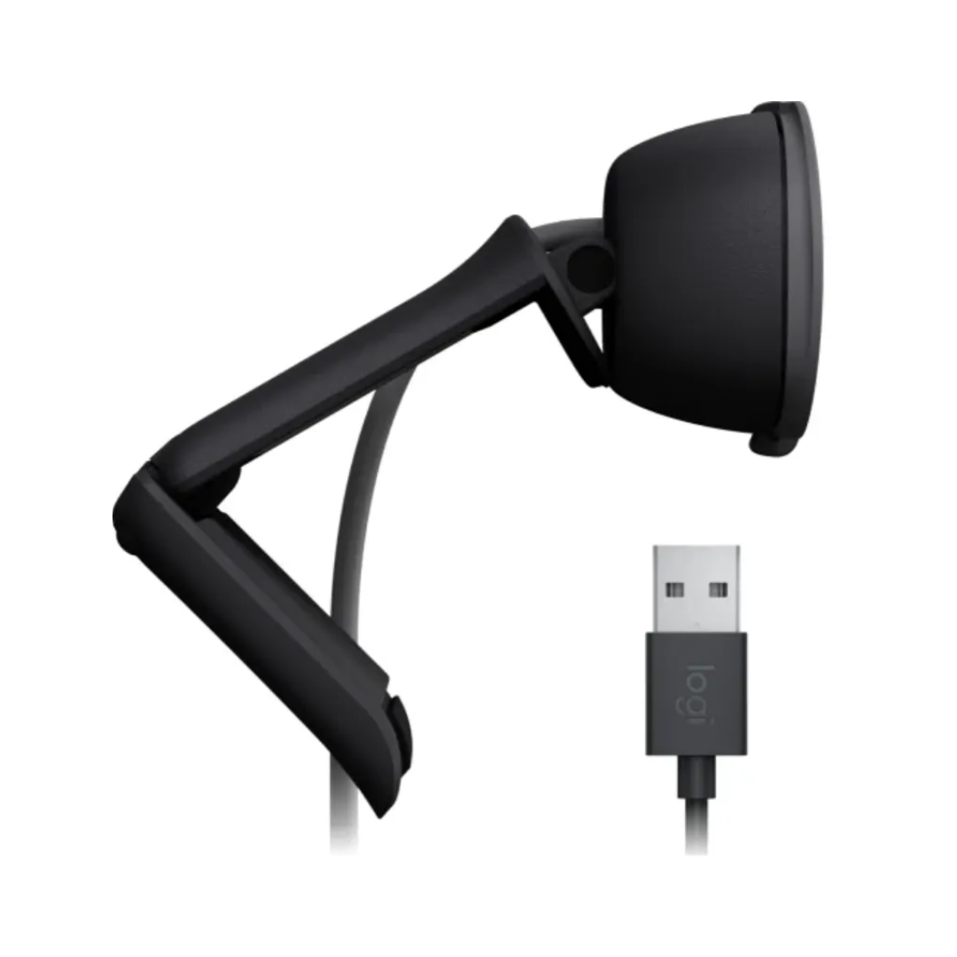 CÁMARA WEB LOGITECH BRIO 100 - FULL HD 1080P | MICRÓFONO INTEGRADO | USB-A | RIGHTLIGHT 2 | TAPA DE PRIVACIDAD