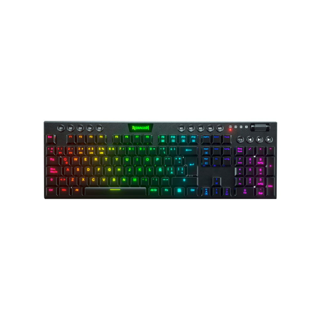 TECLADO MECANICO REDRAGON HORUS K619 - Alámbrico | RGB | Compacto para Gaming