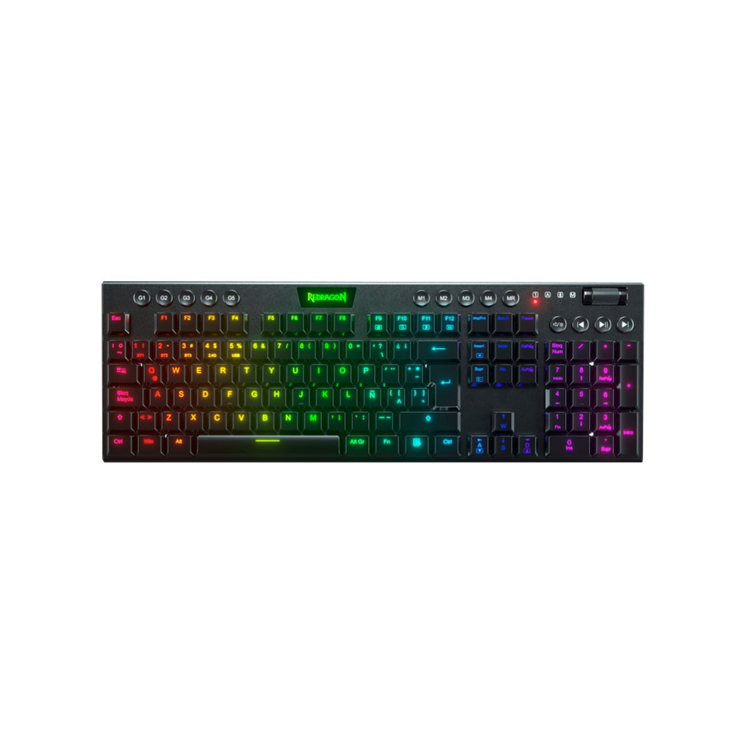 TECLADO MECANICO REDRAGON HORUS K619 - Alámbrico | RGB | Compacto para Gaming