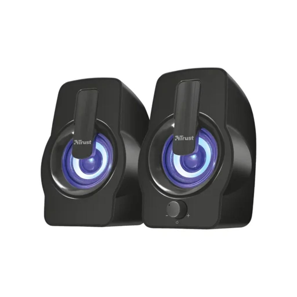 PARLANTES TRUST GEMI - 2.0 | 12W | USB | CONEXIÓN 3.5 MM | CONTROL DE VOLUMEN | RGB