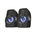 PARLANTES TRUST GEMI - 2.0 | 12W | USB | CONEXIÓN 3.5 MM | CONTROL DE VOLUMEN | RGB