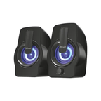 PARLANTES TRUST GEMI - 2.0 | 12W | USB | CONEXIÓN 3.5 MM | CONTROL DE VOLUMEN | RGB