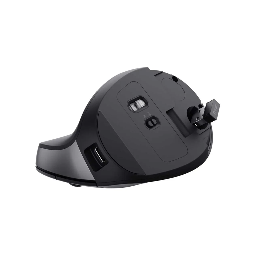 MOUSE TRUST BAYO - ERGONÓMICO | INALÁMBRICO | 2400 DPI | 6 BOTONES | BLUETOOTH | USB