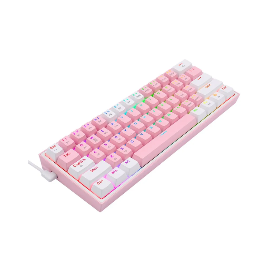 TECLADO REDRAGON FIZZ PRO K616 - MECÁNICO | 60% | RGB | HOT-SWAP | TRI-MODE (USB-C, BLUETOOTH Y 2.4 GHZ)