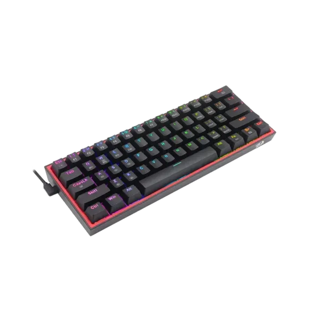 TECLADO REDRAGON FIZZ PRO K616 - MECÁNICO | 60% | RGB | HOT-SWAP | TRI-MODE (USB-C, BLUETOOTH Y 2.4 GHZ)