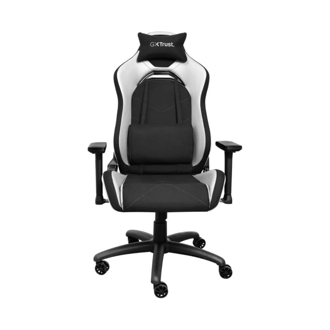 SILLA GAMER TRUST GXT 714B RUYA - ERGONÓMICA | RECLINABLE | REPOSABRAZOS 3D | SOPORTE 150 KG | NEGRO/ROJO