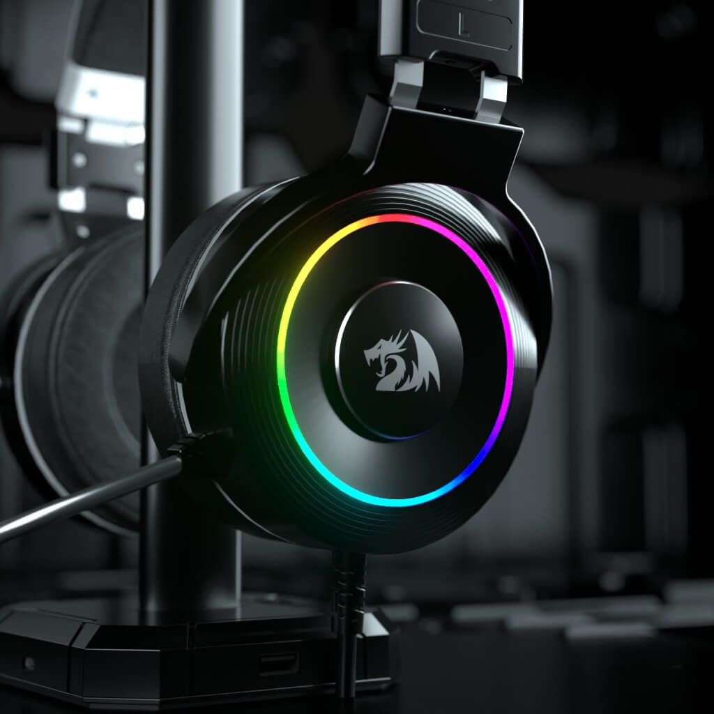 REDRAGON LAMIA 2 H320 – Auriculares Gaming USB | Sonido 7.1 Virtual | RGB | 40 mm