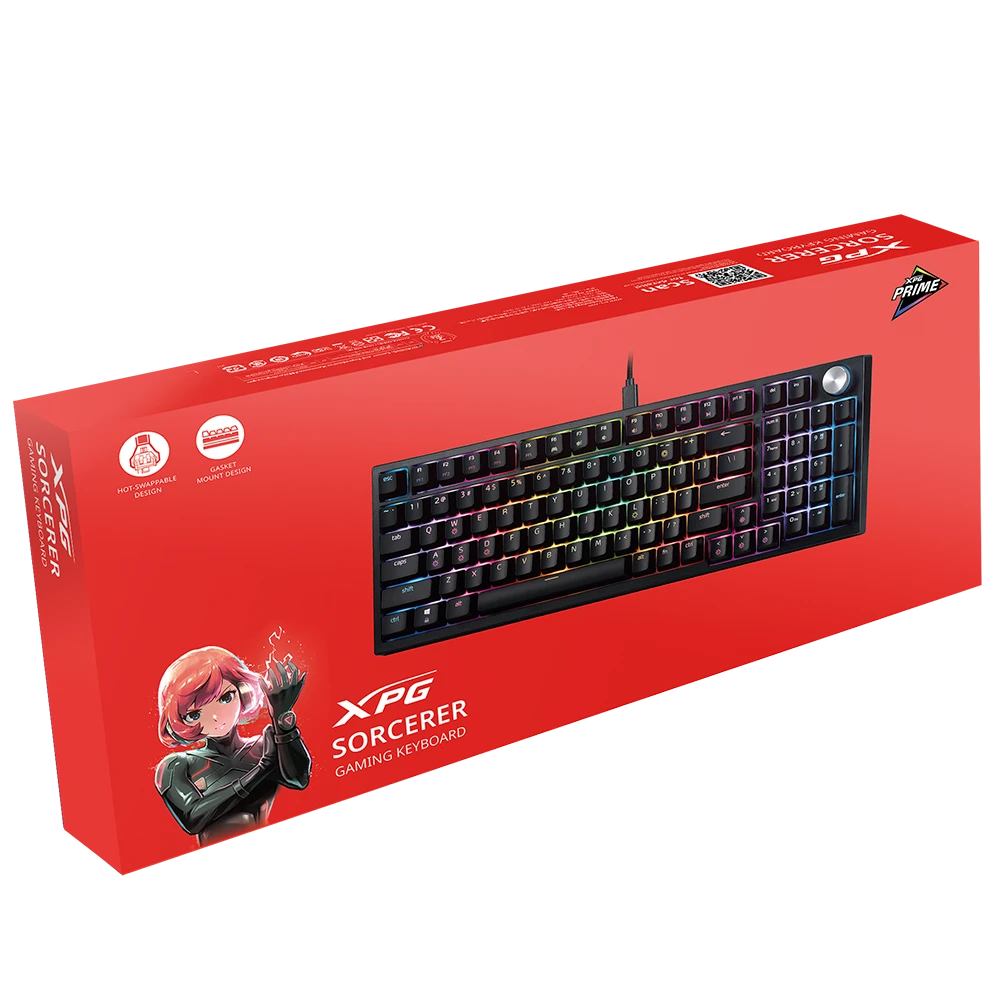 TECLADO XPG SORCERER FULL SIZE – Mecánico | RGB | Formato Completo