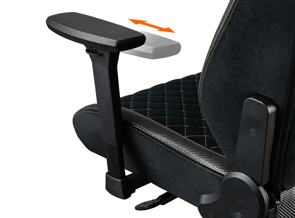 SILLA COUGAR TITAN PRO V2 GOLD F – Ergonómica | Reclinable 170° | Tela Premium