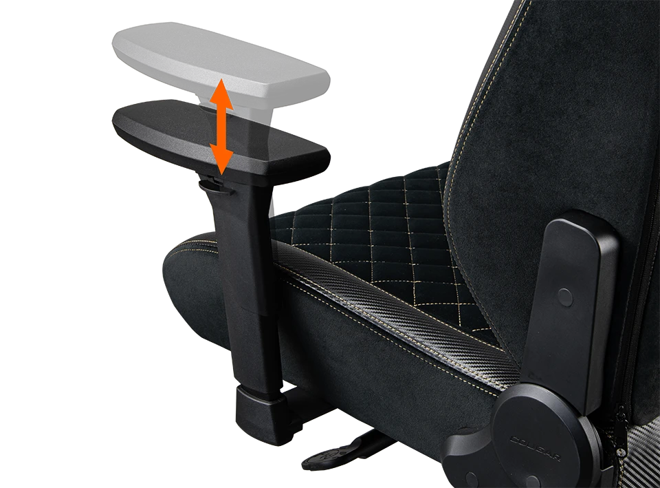SILLA COUGAR TITAN PRO V2 GOLD F – Ergonómica | Reclinable 170° | Tela Premium