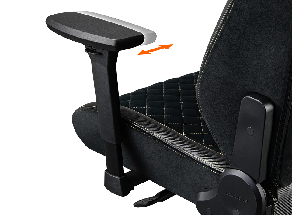 SILLA COUGAR TITAN PRO V2 GOLD F – Ergonómica | Reclinable 170° | Tela Premium