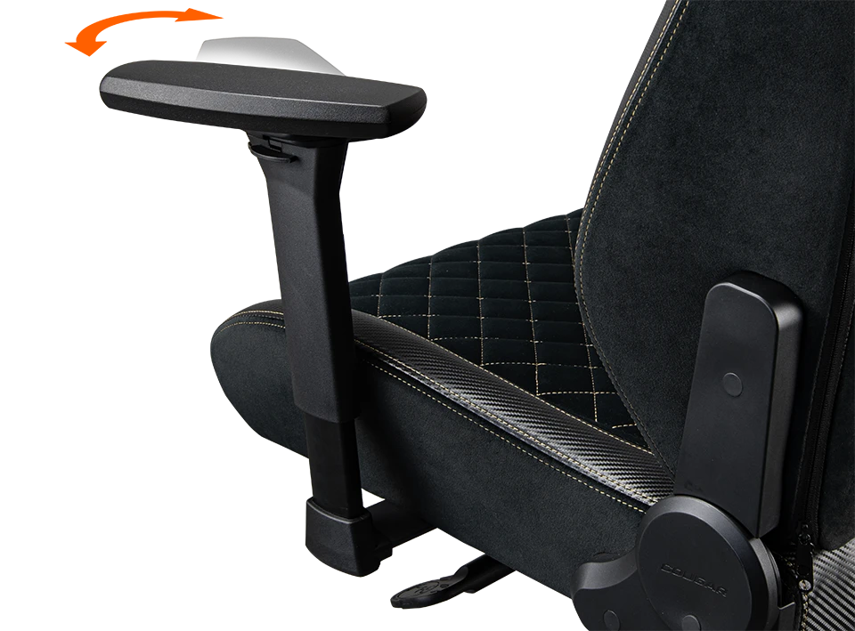 SILLA COUGAR TITAN PRO V2 GOLD F – Ergonómica | Reclinable 170° | Tela Premium