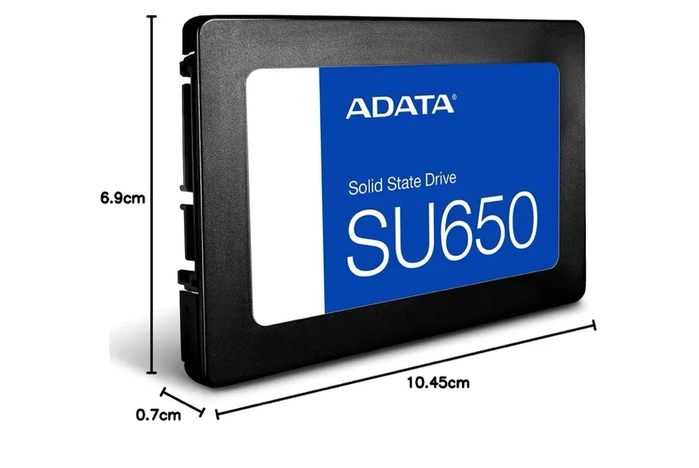 SSD ADATA SU650 512GB – SATA III | Lectura hasta 520 MB/s | Tecnología 3D NAND