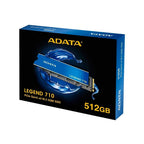 SSD ADATA LEGEND 710 512GB - M.2 NVMe | PCIe GEN 3 | HASTA 2.400 MB/S