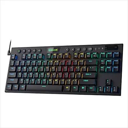 TECLADO REDRAGON HORUS K622 TKL ALÁMBRICO – Mecánico Low Profile | RGB | Tenkeyless