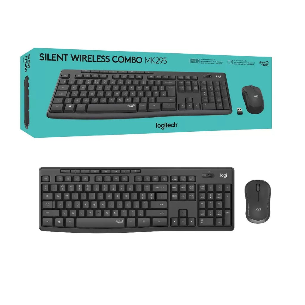 COMBO PERIFÉRICOS LOGITECH MK295 – Tecnología SilentTouch | Inalámbrico | Teclado + Mouse