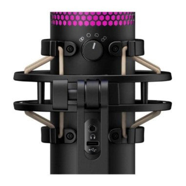 MICRÓFONO HyperX QuadCast S RGB – USB | Iluminación RGB | Antivibración Integrada
