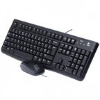 COMBO PERIFÉRICOS LOGITECH MK120 USB – Teclado de Tamaño Completo | Mouse Óptico | Plug & Play