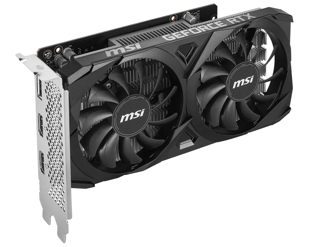 TARJETA DE VIDEO MSI GeForce RTX 3050 VENTUS 2X | 6GB GDDR6 | Dual Fan