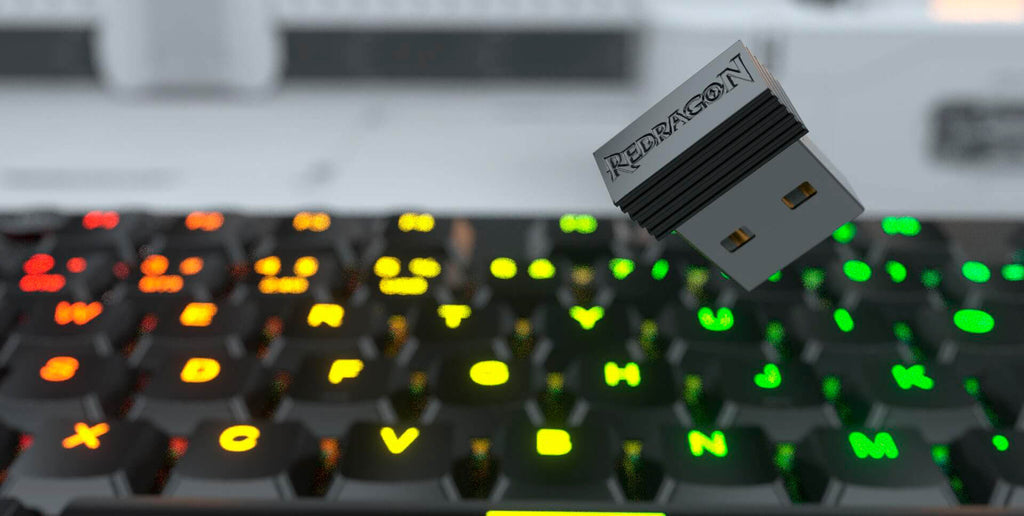 TECLADO REDRAGON HORUS TKL K621 – Inalámbrico | Tri-Modo | RGB Low Profile | Diseño Compacto 80%