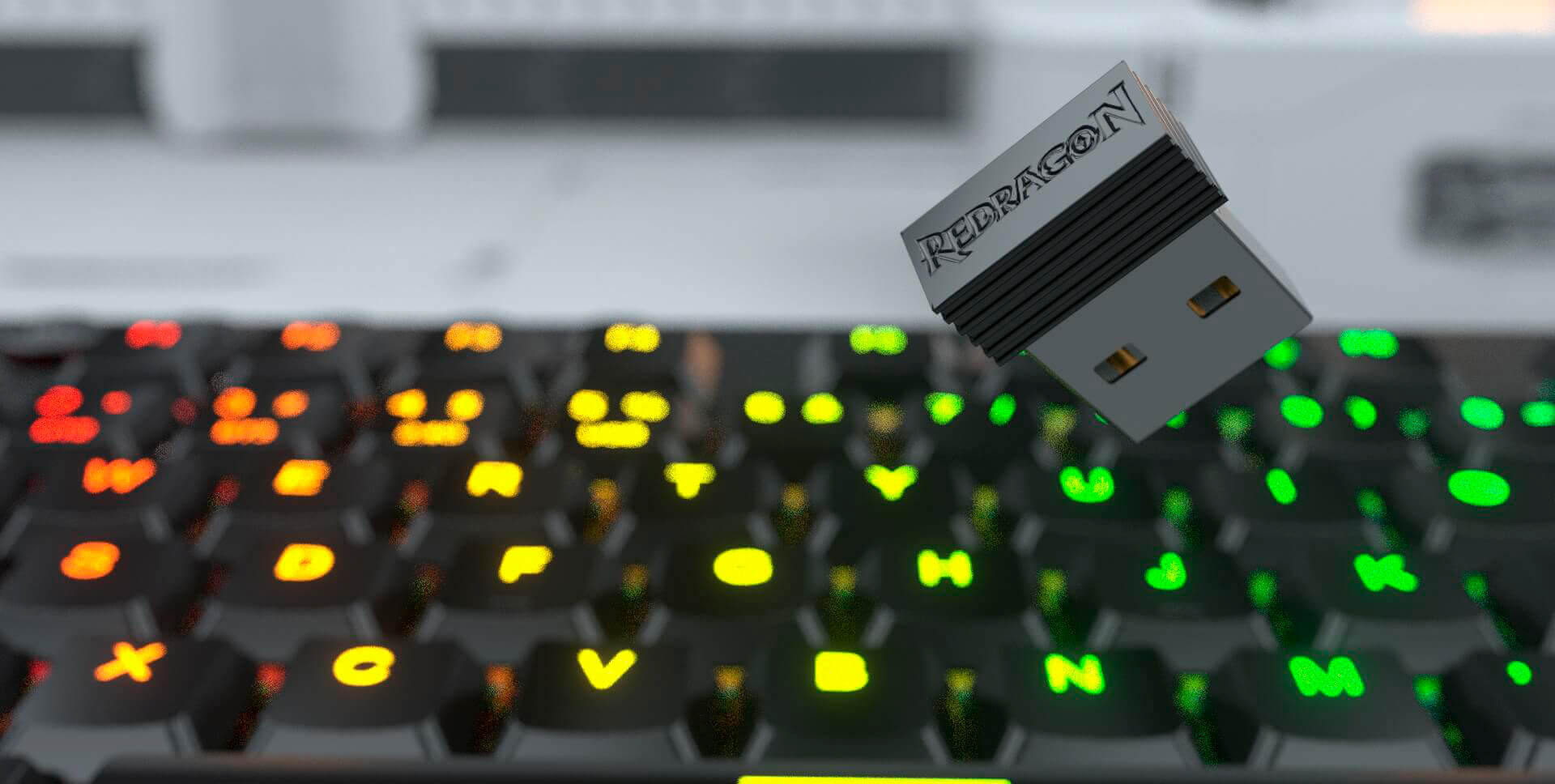 TECLADO REDRAGON HORUS TKL K621 – Inalámbrico | Tri-Modo | RGB Low Profile | Diseño Compacto 80%