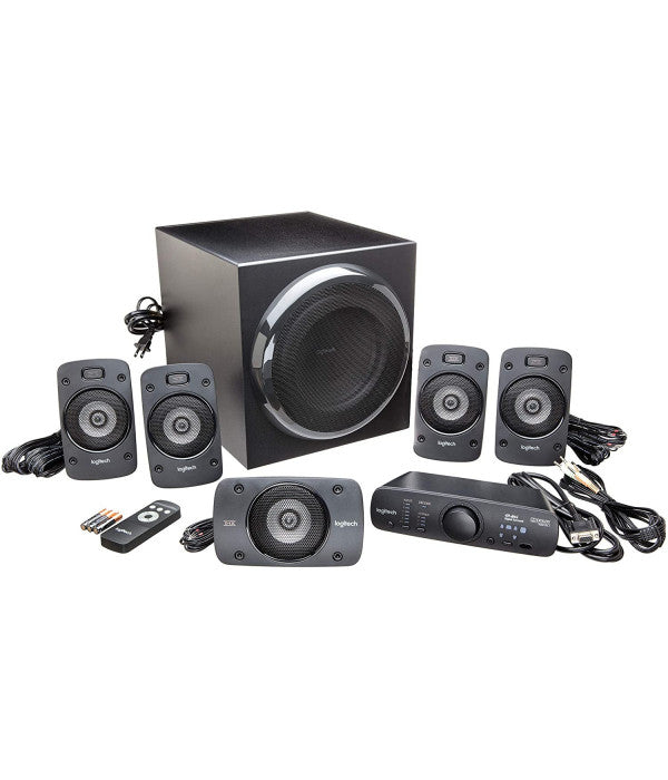 EQUIPO DE SONIDO LOGITECH Z906 5.1 NEGRO – 1000W Pico | Certificación THX | Sonido Surround 5.1