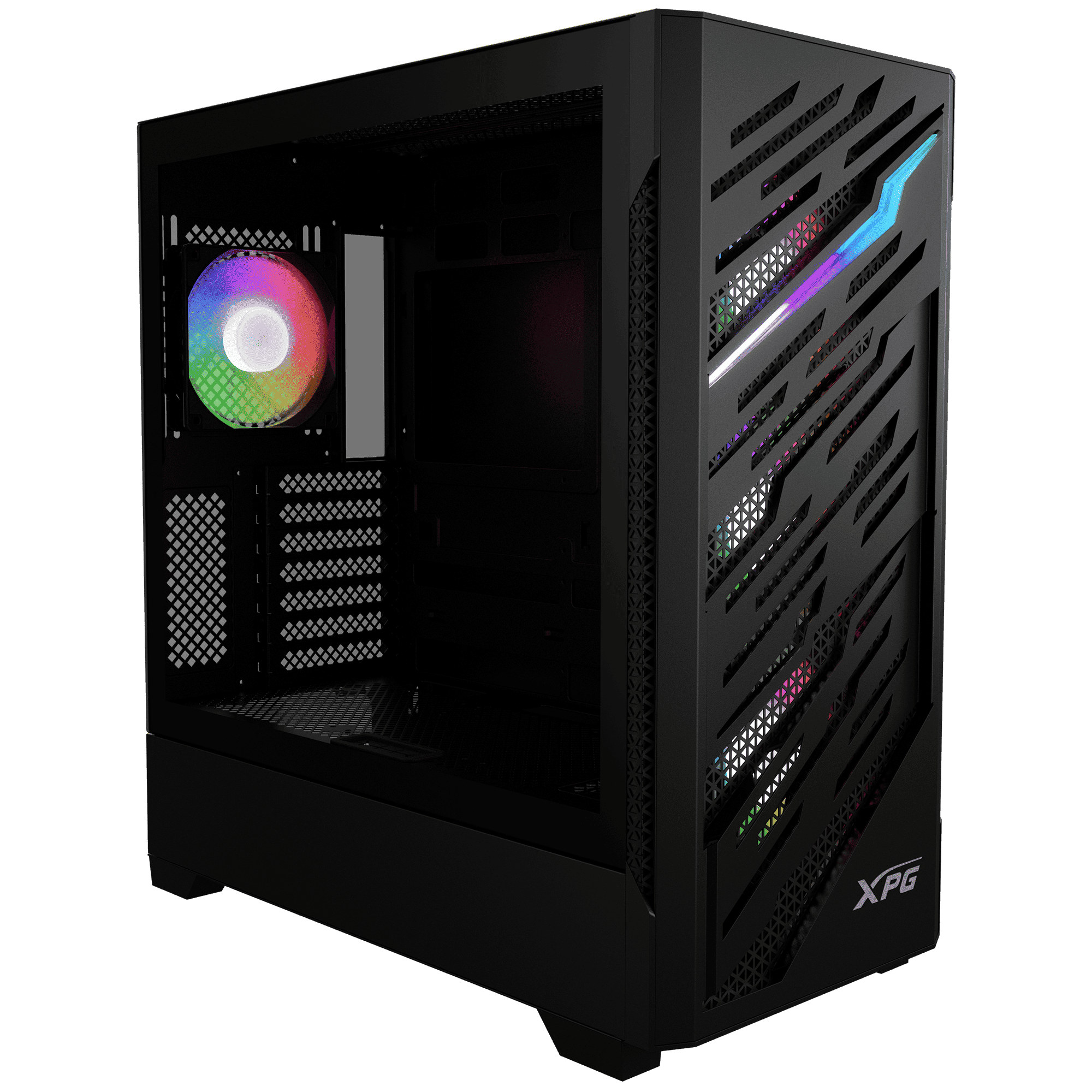CHASIS XPG STARKER AIR BTF NEGRO – Alto flujo | Vidrio templado | Diseño ATX