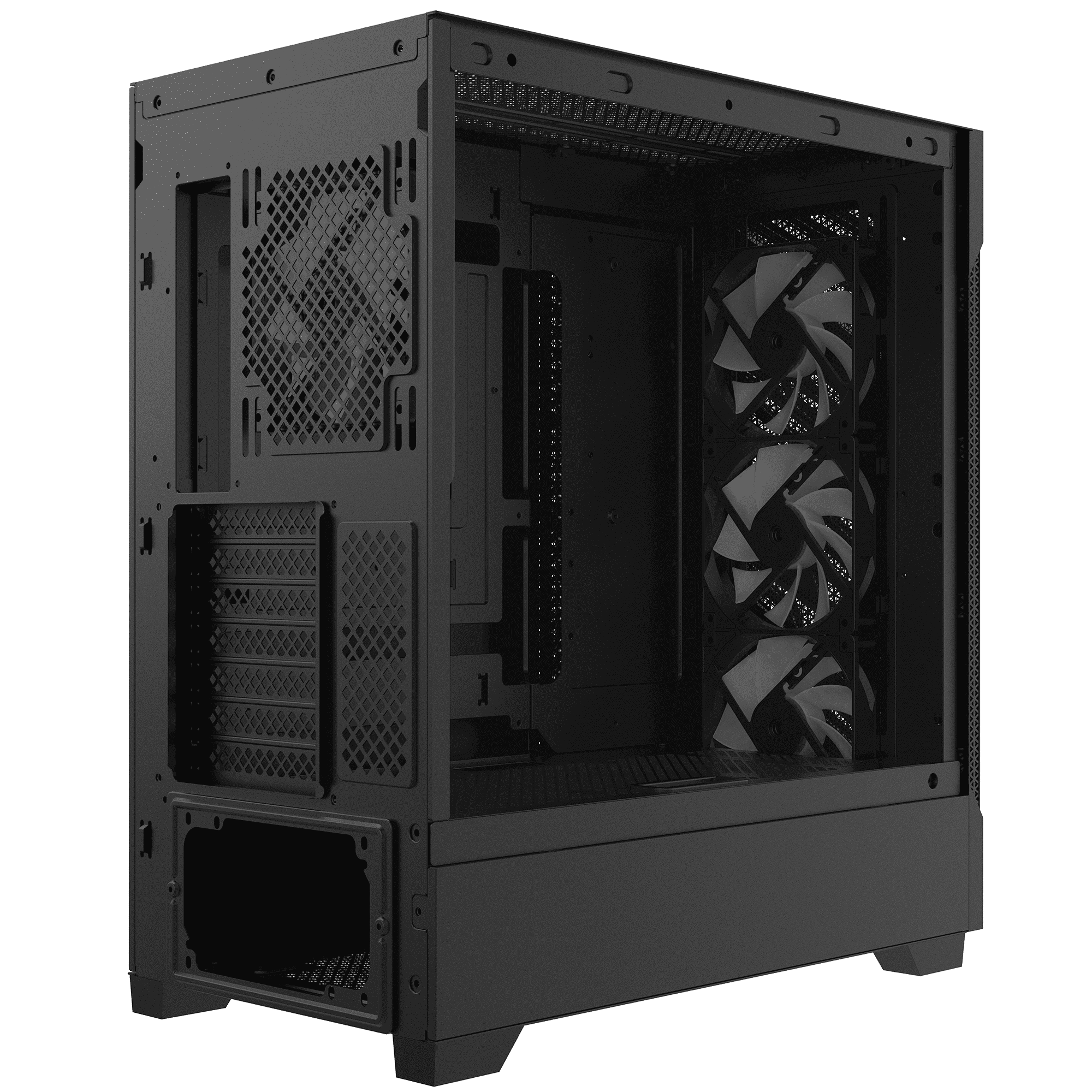 CHASIS XPG STARKER AIR BTF NEGRO – Alto flujo | Vidrio templado | Diseño ATX