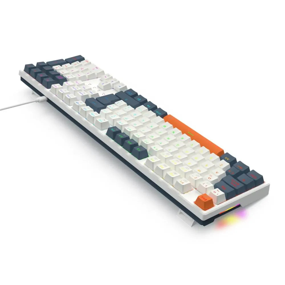 Teclado Mecánico Redragon Trundle K668WBO | RGB Switch Red USB