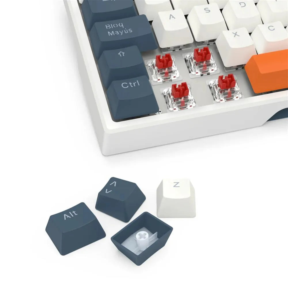 Teclado Mecánico Redragon Trundle K668WBO | RGB Switch Red USB