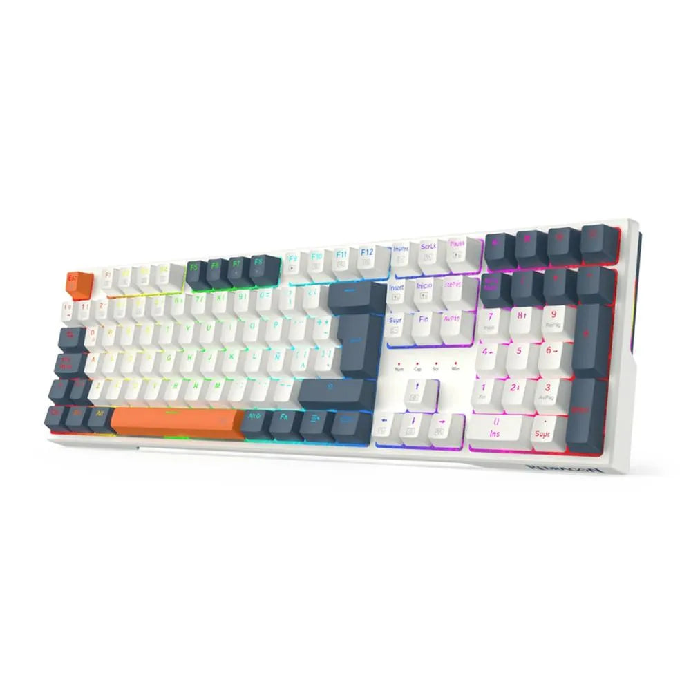 Teclado Mecánico Redragon Trundle K668WBO | RGB Switch Red USB