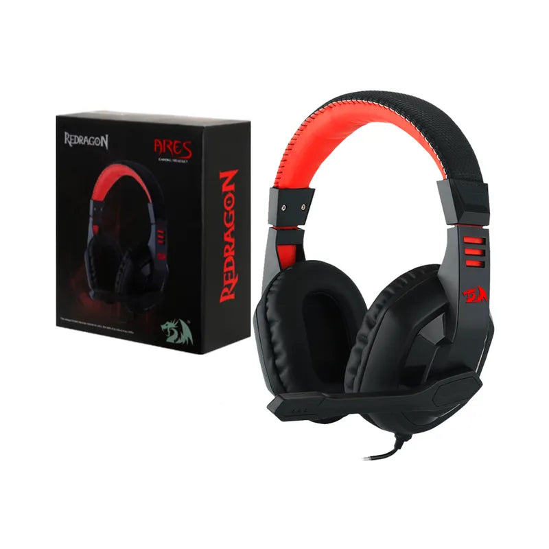 REDRAGON ARES H120 – Diadema Gamer Estéreo | 40 mm | Micrófono Retráctil